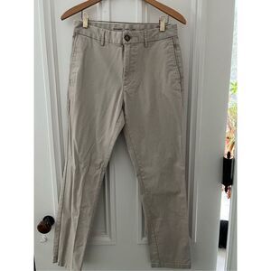 Old navy men’s slim beige tan pants 29 x 30